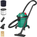HYCHIKA 1000 W Aspirateur Eau Et Poussières, 3 en 1 Injecteur/Extracteur, Cuve : 12 l, Fonction de Nettoyage du Filtre, Fonction de Soufflage, Convient pour Les Petits nettoyages : Cuisine et Maison