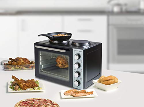 Bestron Cuisinière électrique avec four et plaques 3200W