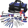 WORKPRO Kit d'Outils 156 Pièces avec Sac Durable, Boîte à Outils Complete Parfait pour Bricolage, Entretien Domestique : Bricolage