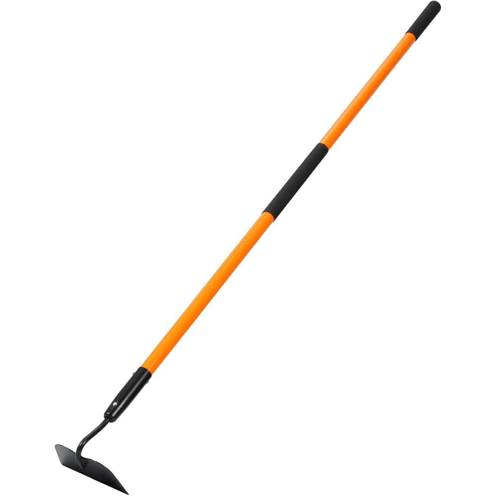 VNIMTI Binette de jardin robuste avec long manche en fibre de verre, 147,3 cm : Jardin