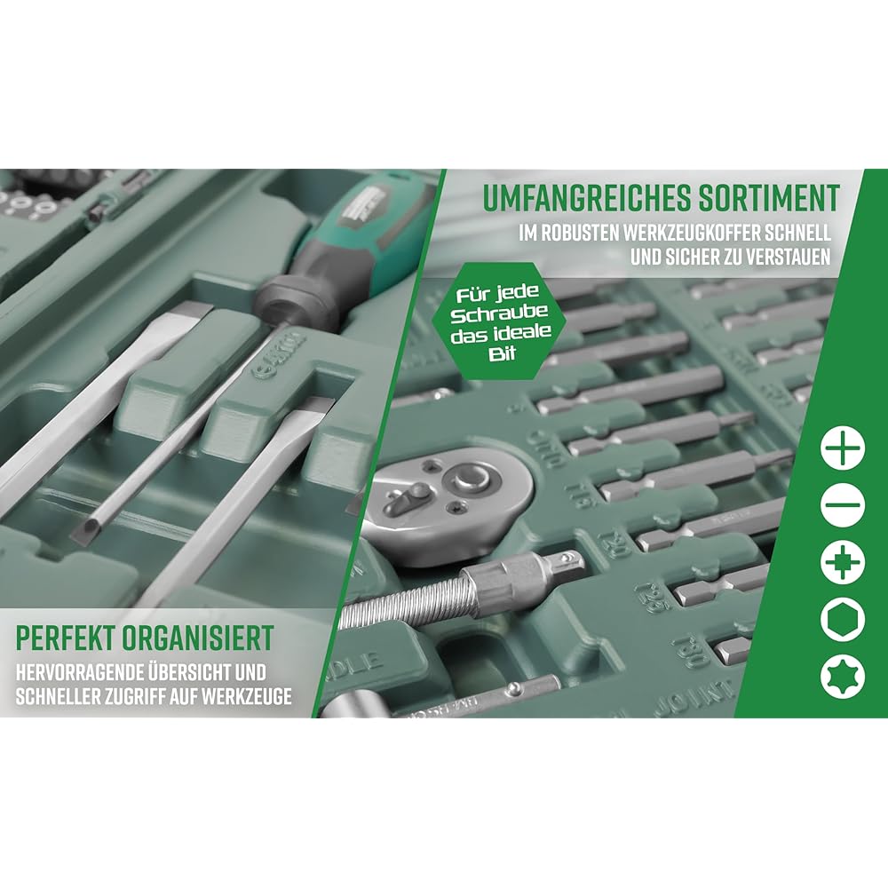 Brüder Mannesmann 29085 Coffret à outils universel : Bricolage