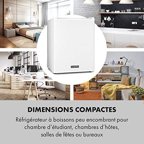 Klarstein Mini frigo de chambre 30L silencieux, réglable 5-15°C