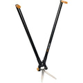Fiskars Cisaille à Levier multifonctions pour haies & gazon, Portée max.: 2,5 m, Noir/Orange, PowerLever, GS53, 1001565 : Jardin