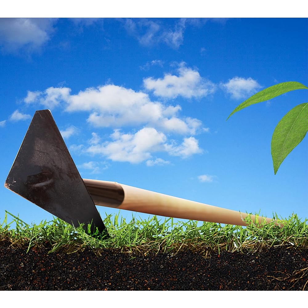 Rogue Scuffle Hoe en Acier trempé de qualité supérieure avec poignée en Bois de 152,9 cm de Large Tête Triangulaire aiguisée sur Les 3 côtés Fait Main Rogue : Jardin