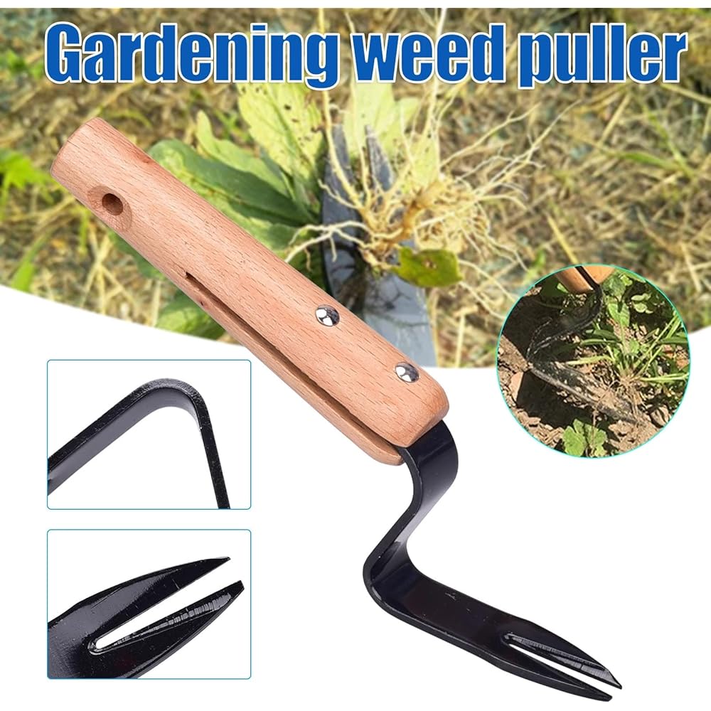 Elegital Kana 217 Binette japonaise pour jardinage – Binette à main/faucille parfaite pour désherber et cultiver Le bord de la lame est très tranchant, beige-028 : Jardin