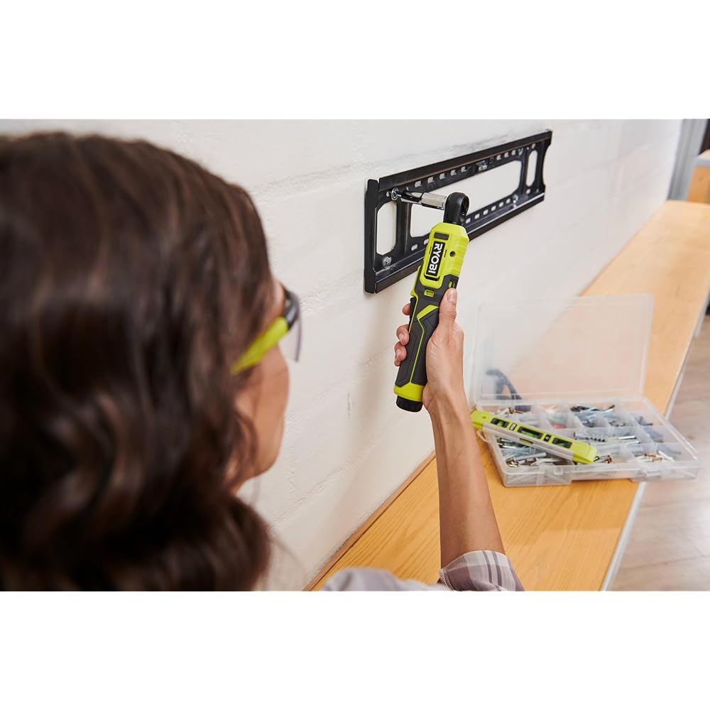 Clé à cliquet 4V USB Lithium - emmanchement carré 1/4’’ - 80 Nm - Livrée avec son câble USB-C & 1 batterie 4V 2,0 Ah USB Lithium - RR14W4-120G : Bricolage