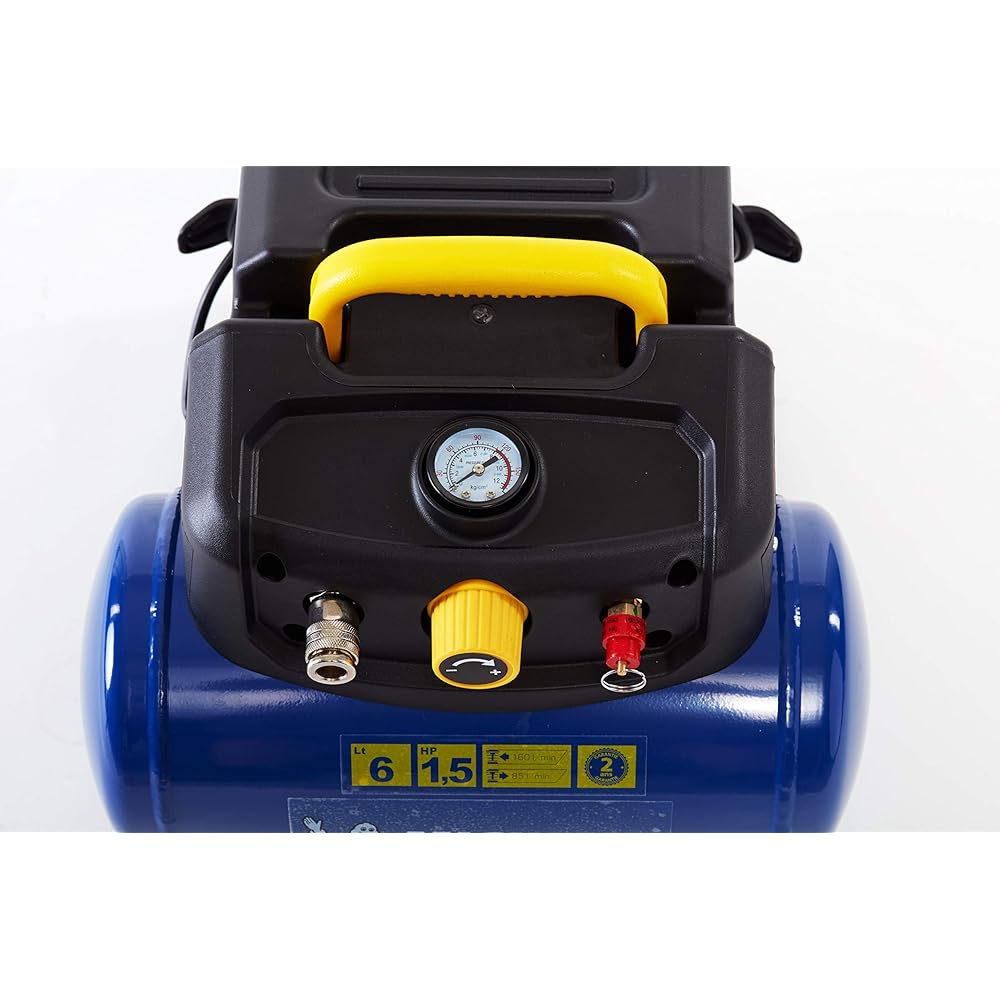 MICHELIN MBL6 Compresseur d'air portable cuve 6 L 1,5 CV avec kit d'accessoires et tuyau 5 m