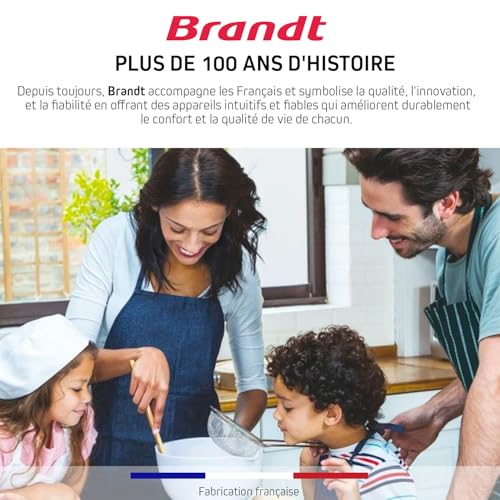 Brandt BPI6413BM Table de cuisson mixte induction/gaz