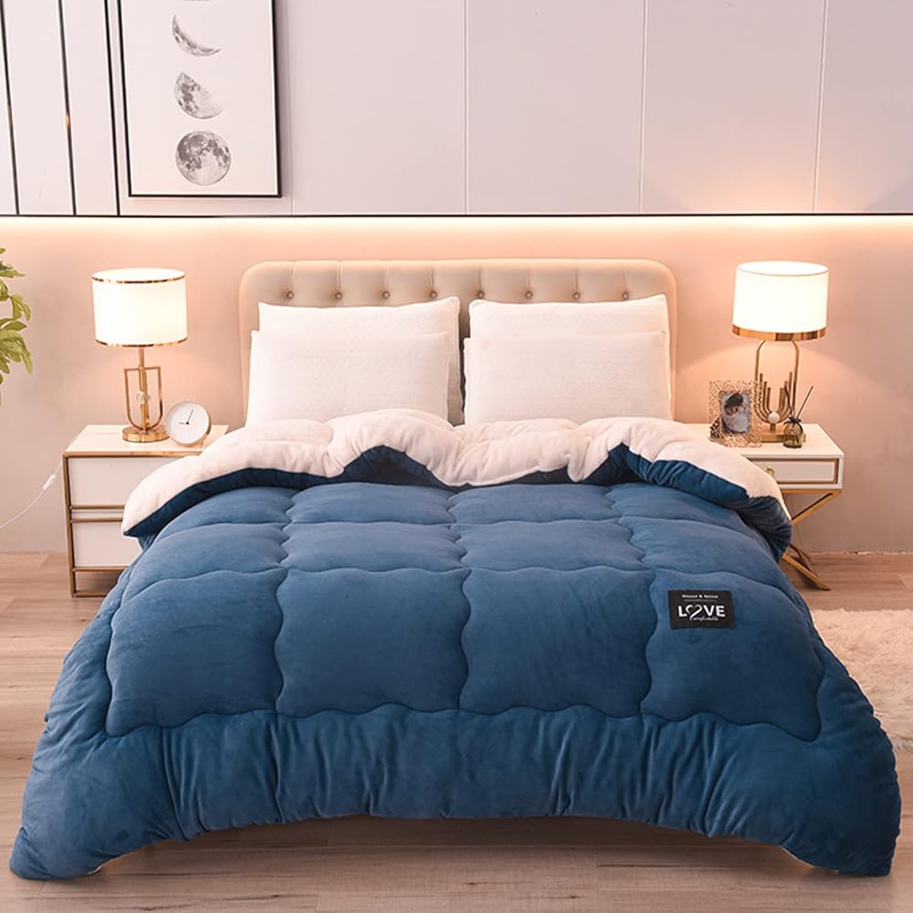 Ergocar Couverture, Plaid Double Face Doux et Chaud épaissir, Épais Durable Couverture Polaire en Sherpa, Plaid Jeté Canapé Flanelle Moelleuse, pour Domicile, Les Voyages et Plein Air : Cuisine et Maison