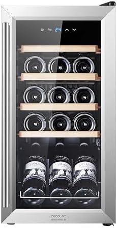 Cecotec Cave à vin Bolero GrandSommelier 2050 Inox 20 bouteilles