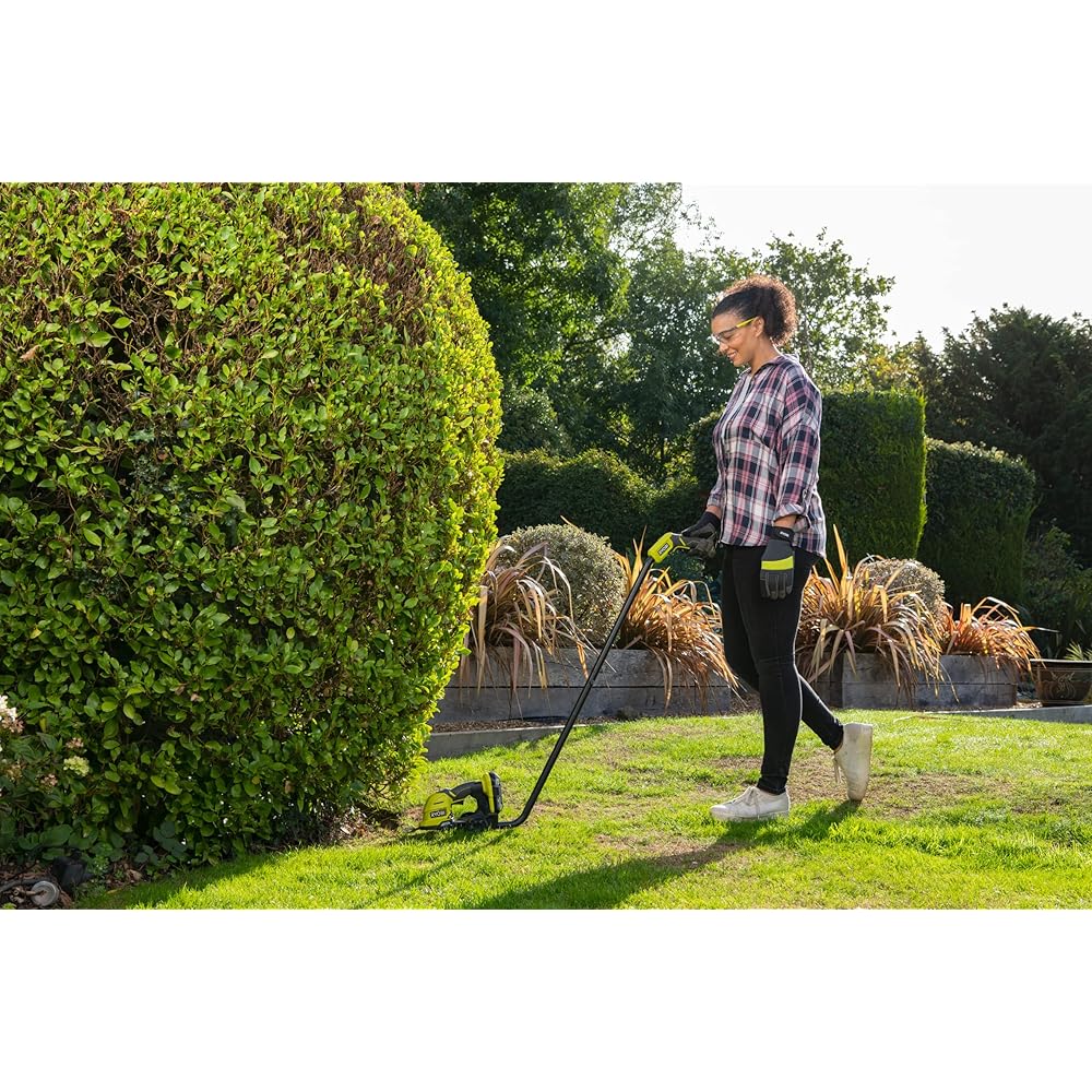 RYOBI - Cisaille à Gazon/Sculpteur de Végétaux 18V One+ - Idéal Entretien et des Petits Arbustes - Vendu sans Batterie ni Chargeur - RY18GSA-0 & 5133002237 Batterie d'outillage 18 V 2,5 Ah : Jardin