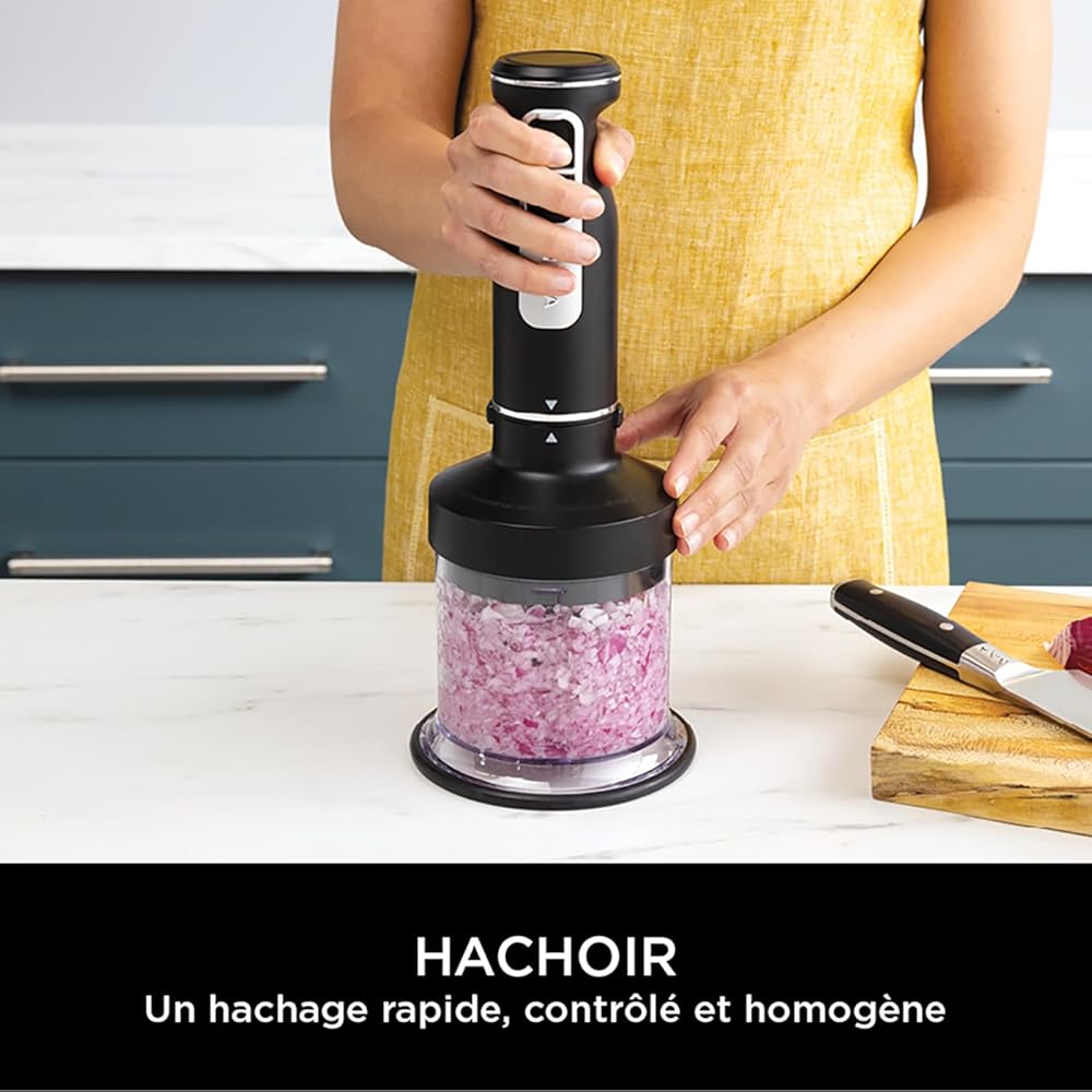 Ninja Foodi Mixeur et Hachoir à Main 3-en-1 850W