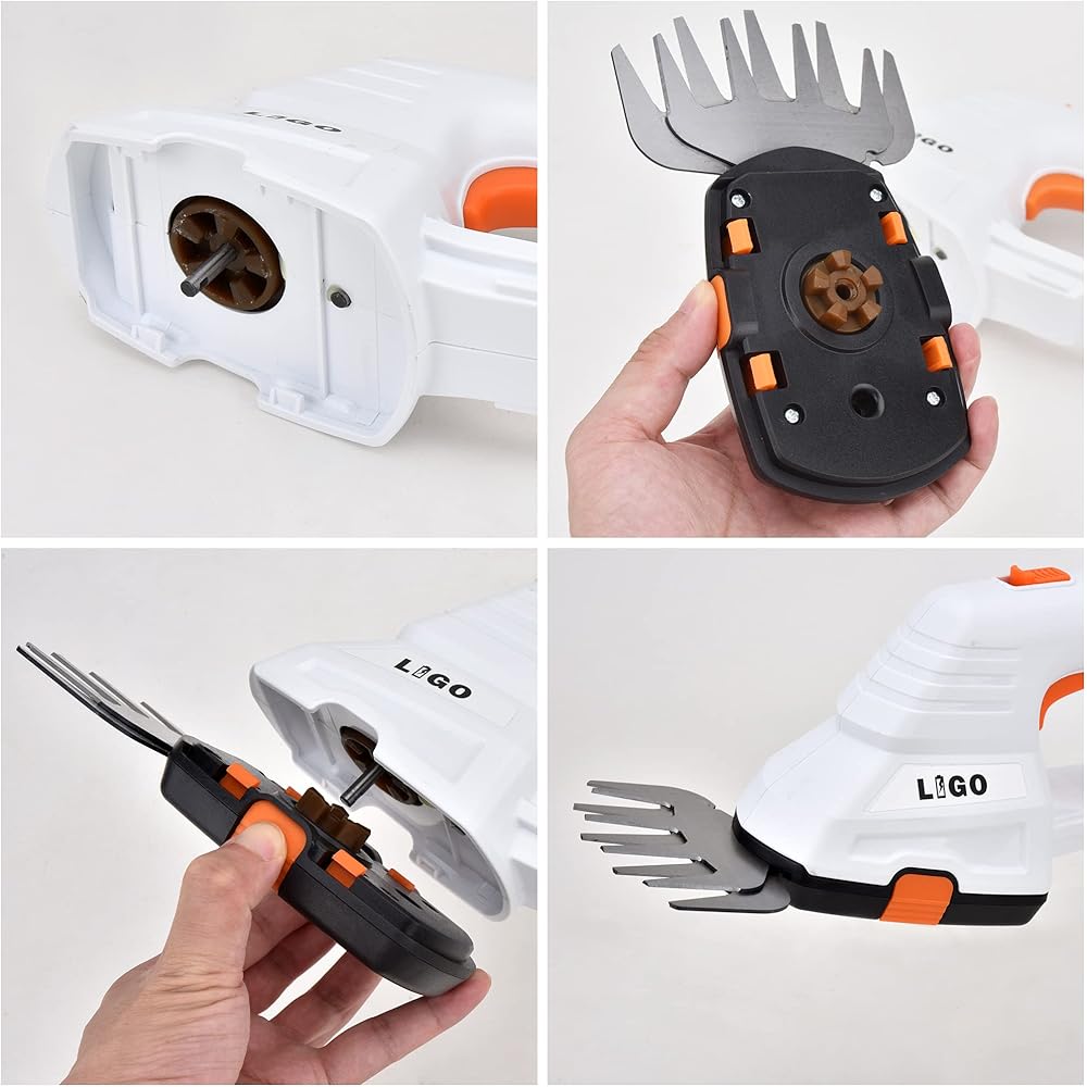 Taille-Haies, LIGO Cisaille à Gazon sans Fil de 20 V, 2 en 1 Sculpte-Haies et Taille-Herbes avec Batterie de 2 000 mAh et Chargeur pour Bordures de Pelouse et Arbustes : Bricolage