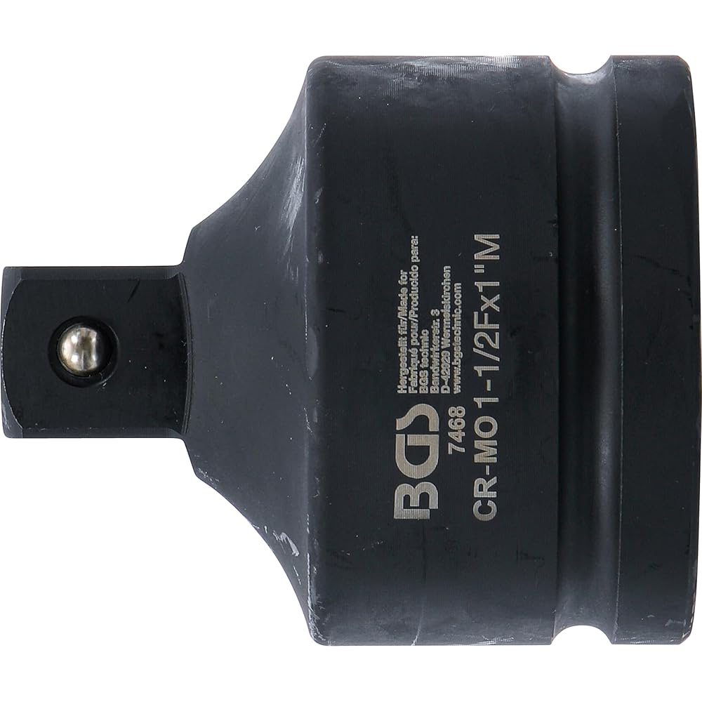 BGS 7468 | Adaptateur de clé à douille à choc | femelle 38 mm (1-1/2") - mâle 25 mm (1") : Bricolage