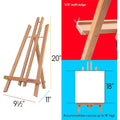 MEEDEN 50cm Chevalet de Table: 6PCS Chevalet Bois pour Adulte Artiste Débutant - Mini Chevalet Peinture Portable pour Peinture Toile Photo : Cuisine et Maison