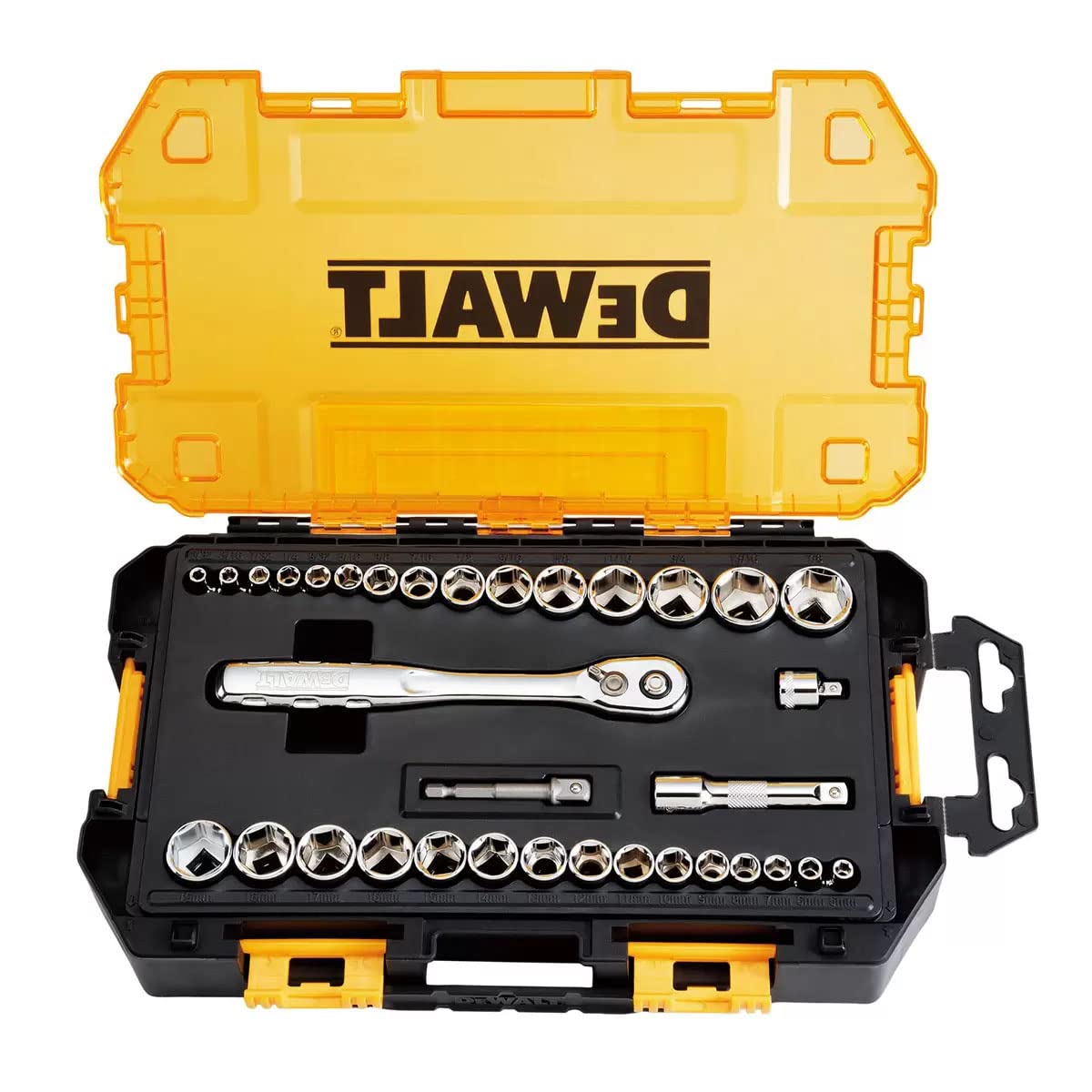 DEWALT® DWMT45034 Lot de 34 douilles d'entraînement 1/4" et 3/8" : Bricolage