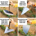 Réglable à la main pour trancher, desserrer et rouler - Outil multi-accessoires portable pour jardinage sans pliure : Jardin