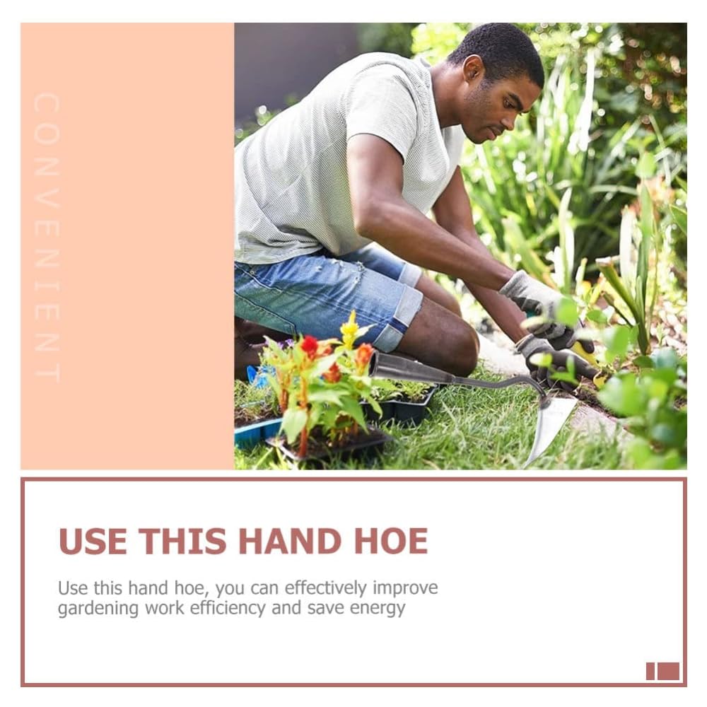 Triangle Hack Garden Edger Japonais Jardinage Désherbeur Triangle Lame Hachoir Durable Outil à Main Plantation Hachoir Manuel Outil de Désherbage Vivant Outil de jardinage Excavatrice de fer pointue : Jardin