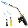 KOMAN Tête de torche au propane, déclencheur haute intensité, kit de chalumeau à gaz avec auto-allumage, torche de soudage par MAPP, MAP/Pro, tête de torche à gaz Mapp, chalumeau de soufflage, pour : Bricolage
