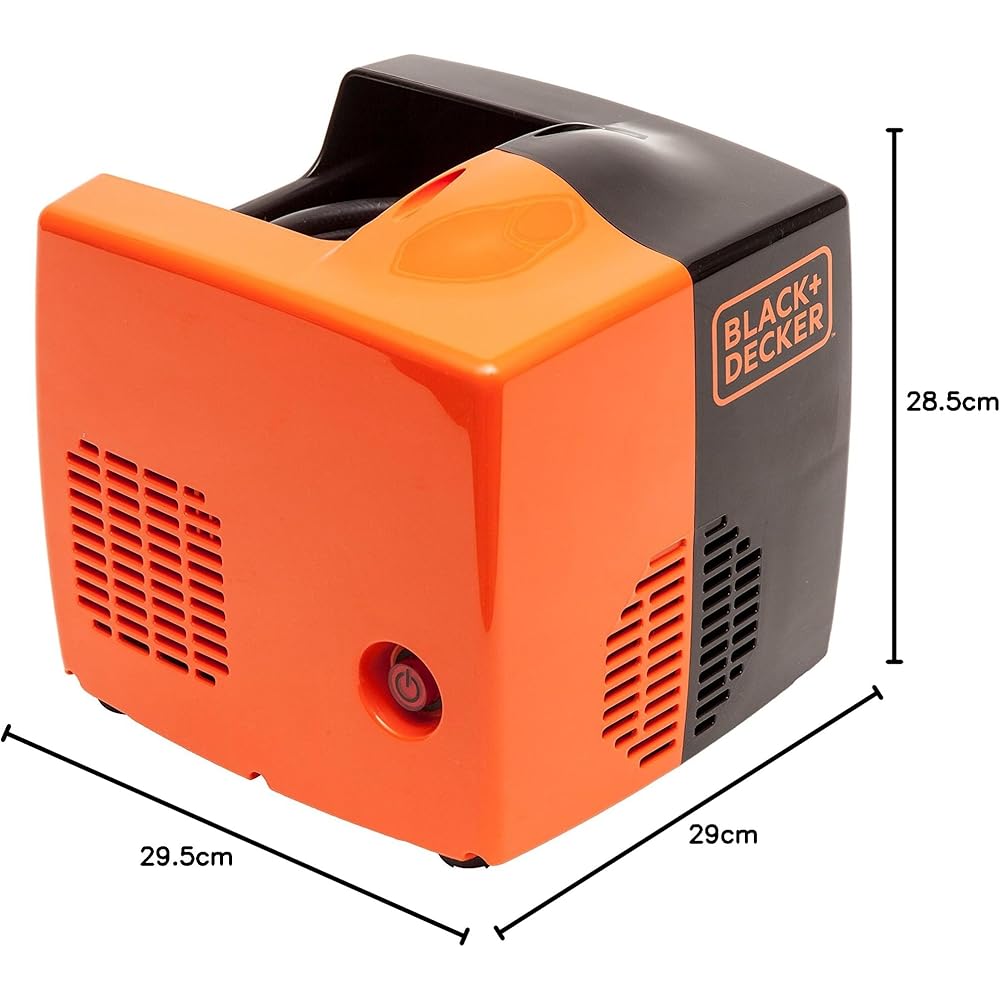 BLACK+DECKER Compresseur portatif, Noir, BD 195 CUBO : Bricolage