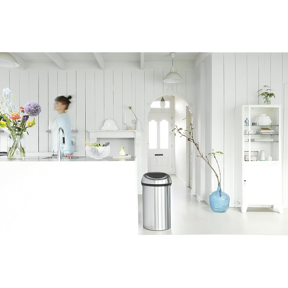 Brabantia Touch Bin Poubelle - Inox Acier Mat - 60L : Cuisine et Maison