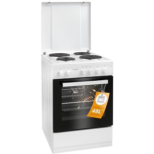 Bomann Cuisinière électrique 4 plaques four 48L