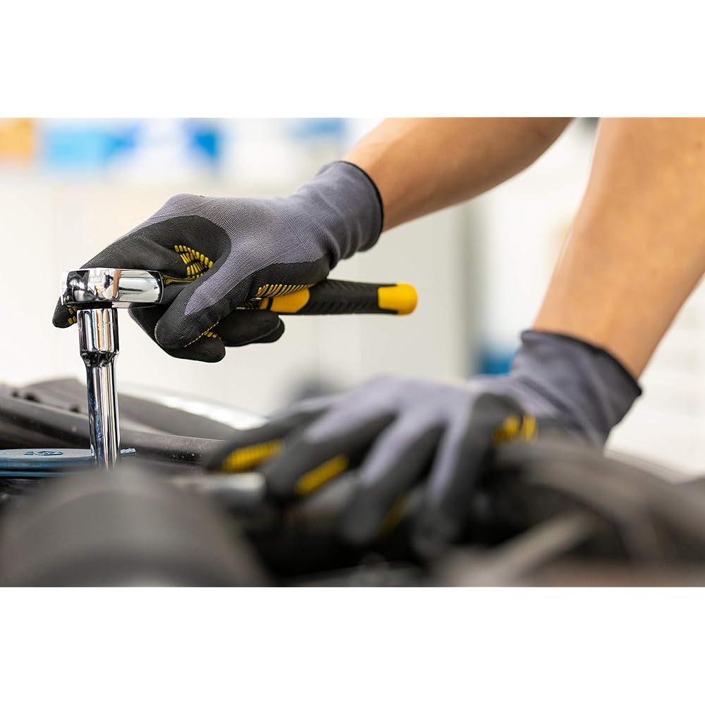 Stanley STMT82831-1 Coffret De Douilles ¼’’ + ½’’ + Cliquet 72 Dents 1/4" + Cliquet 72Dents 1/2" - Coffret Compact Et Résistant Avec Attaches Métal - Jeu De 72 Pièces : Bricolage