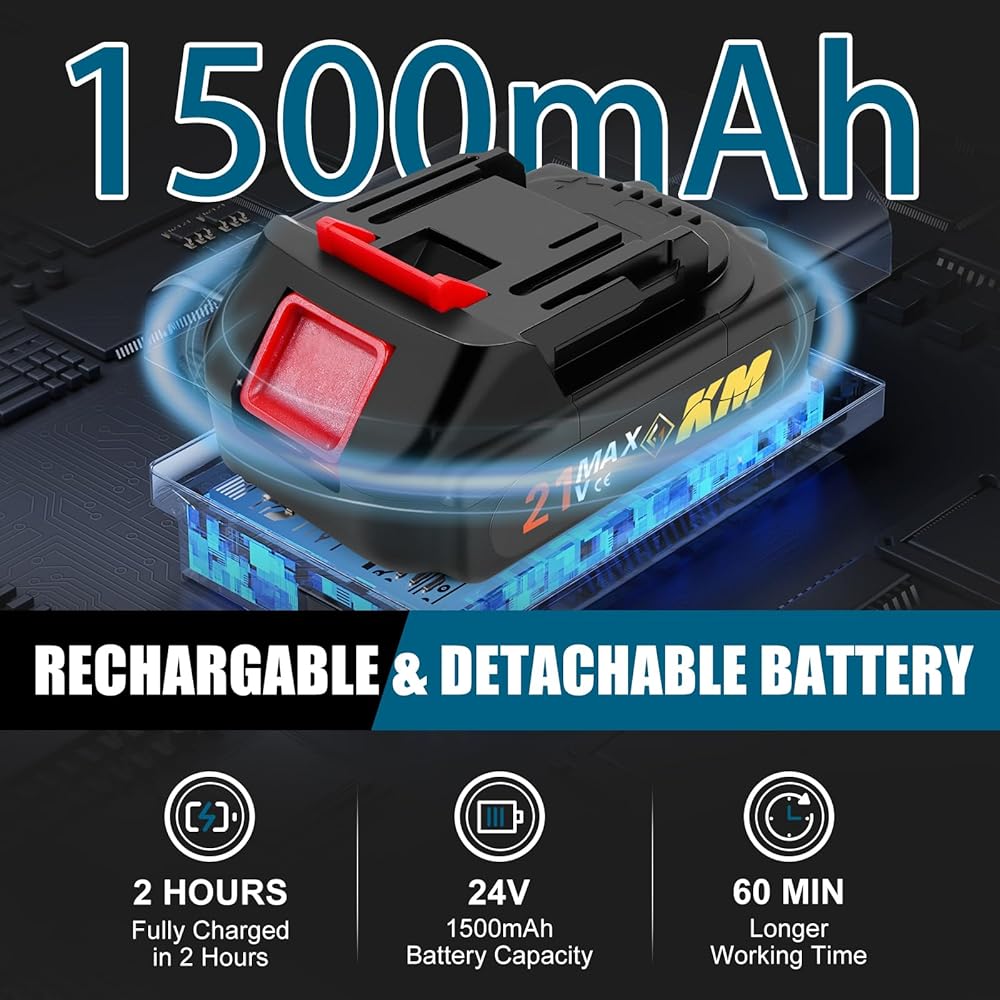24V Taille-haie Electrique sans Fil, 2 en 1 Taille Haie et Cisaille à Gazon avec 2x1500mAh Batterie, 100mm+300mm Lames et Adaptateur, Coupe Haie sans Fil pour Arbustes Jardin Gazon Pelouse : Jardin