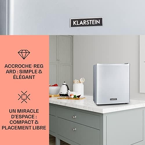 Klarstein Mini frigo de chambre 30L silencieux, réglable 5-15°C