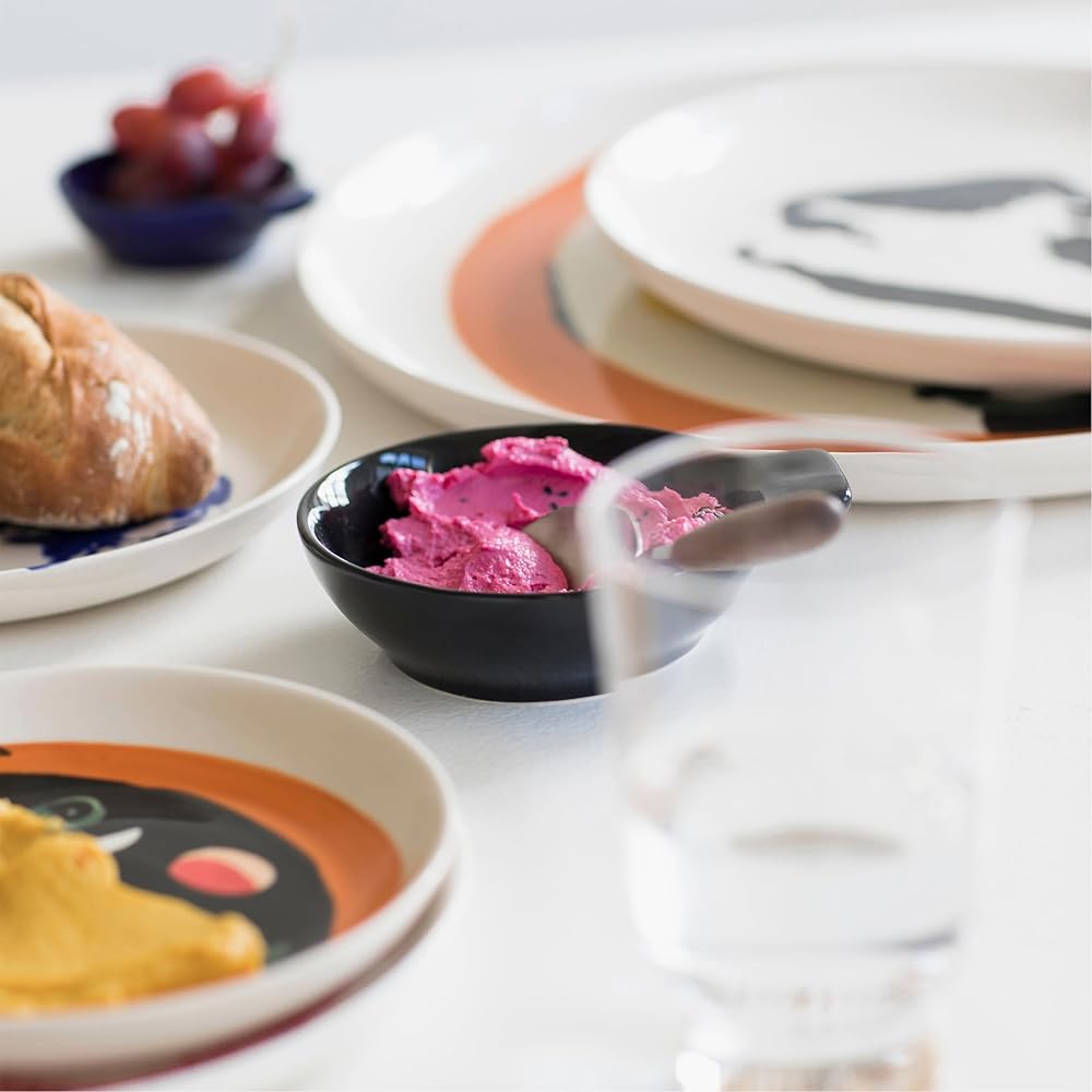 Assiette Apéritif Serax | Collection Feast par Ottolenghi | 2 Assiettes d’Entrée | Service de Table en Grès aux Couleurs Mélangées | Ensemble de Vaisselle de Luxe pour Dîner à la Maison ou en Fête : Cuisine et Maison