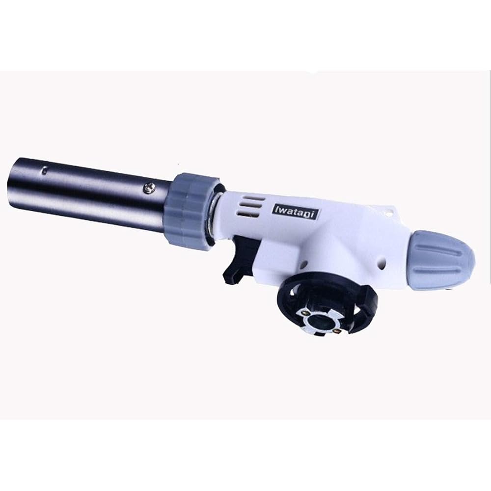 Gmjay Flamme Réglable de Briquet de Butane de Cuisine de Chalumeau Inversion de 360 Degrés pour Le BBQ/Crème/Faisant Cuire/Souder,C : Cuisine et Maison