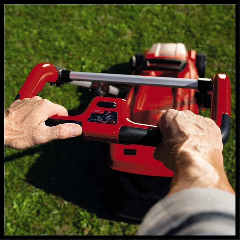 Einhell Tondeuse à gazon sans fil GE-CM 36/37 Li + Cisaille à gazon sans fil GE-CG 18/1 Li Power X-Change (18 V, largeur de coupe 37 cm) Livré avec 2 batteries 3,0 Ah et 2 chargeurs) : Jardin