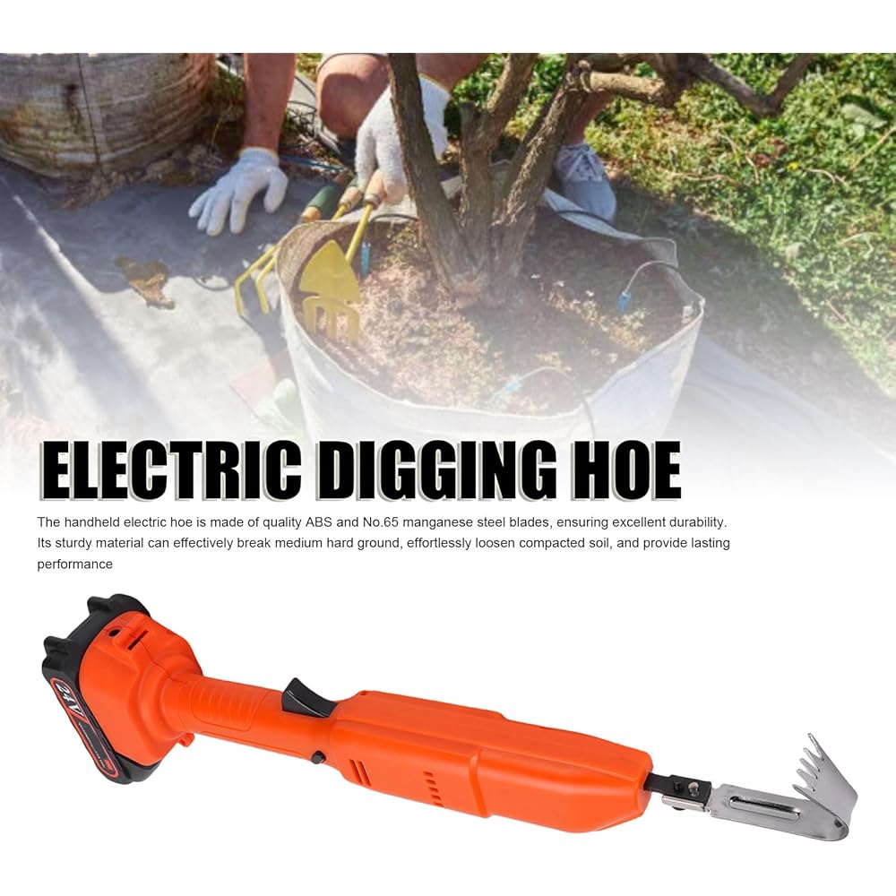 SENECESLI Cultivateur de Jardin électrique, Houe de Jardin, Accélérer jusqu'à 2500r / Min, Creuseur de Sol et Délai de Sol pour Le Lit de Jardinage et la Boîte de Plante (Prise UE) : Jardin