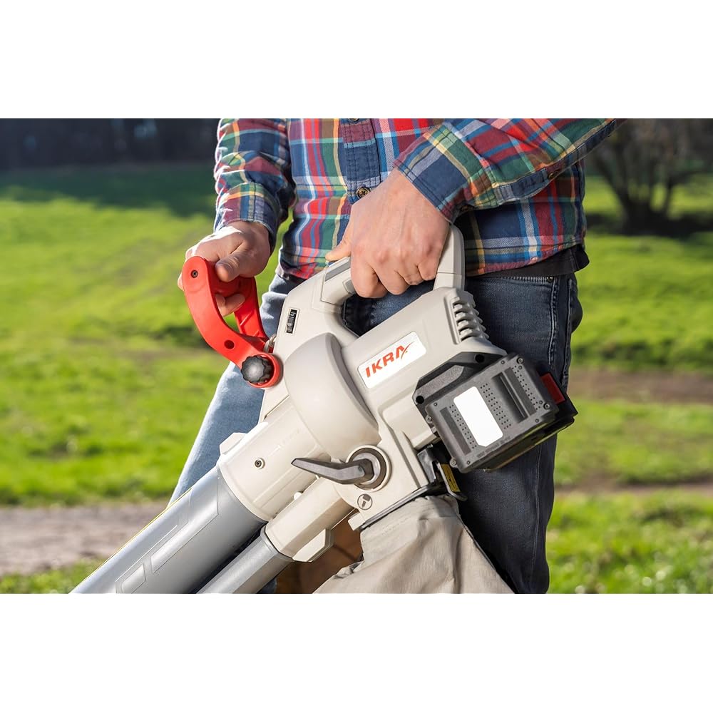 IKRA aspirateur souffleur de Feuilles à Batterie 3en1 IALS 2-20 INCL. 2X Batterie & Double Chargeur Rapide : Jardin