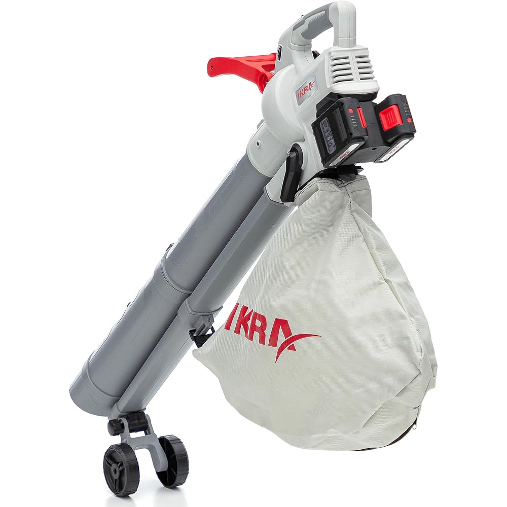 IKRA aspirateur souffleur de Feuilles à Batterie 3en1 IALS 2-20 INCL. 2X Batterie & Double Chargeur Rapide : Jardin