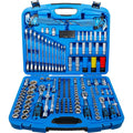 BGS 8820 | Coffret de Douilles à profil ondulé | 6,3 mm (1/4") / 10 mm (3/8") / 12,5 mm (1/2") | 218 pièces : Bricolage