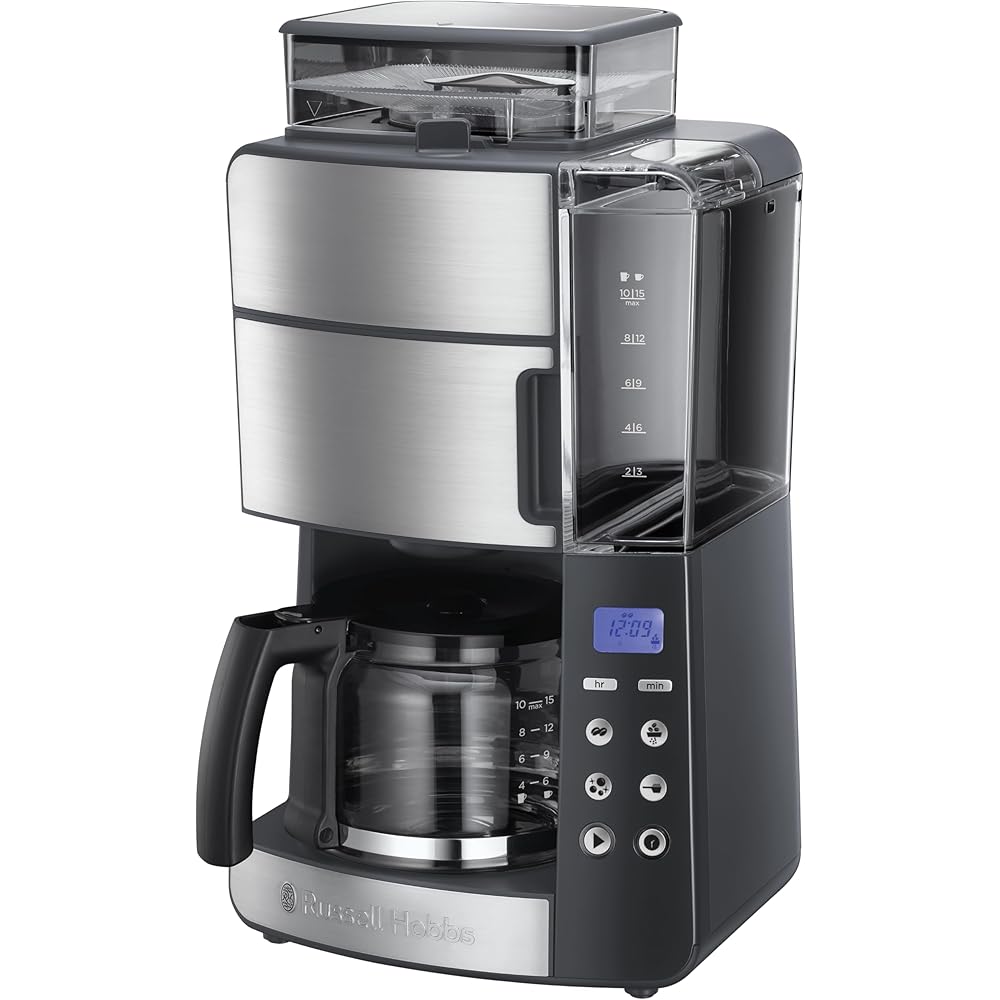Russell Hobbs Grind&Brew Cafetière à grain programmable