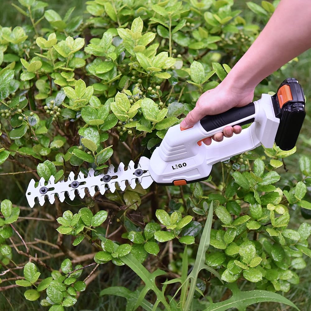 Taille-Haies, LIGO Cisaille à Gazon sans Fil de 20 V, 2 en 1 Sculpte-Haies et Taille-Herbes avec Batterie de 2 000 mAh et Chargeur pour Bordures de Pelouse et Arbustes : Bricolage