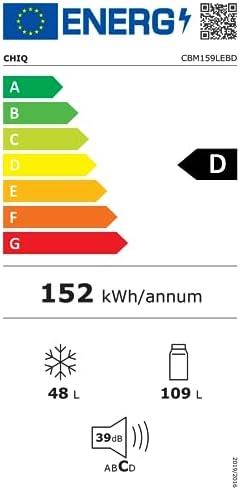 CHiQ Réfrigérateur congélateur combiné 356L, inox
