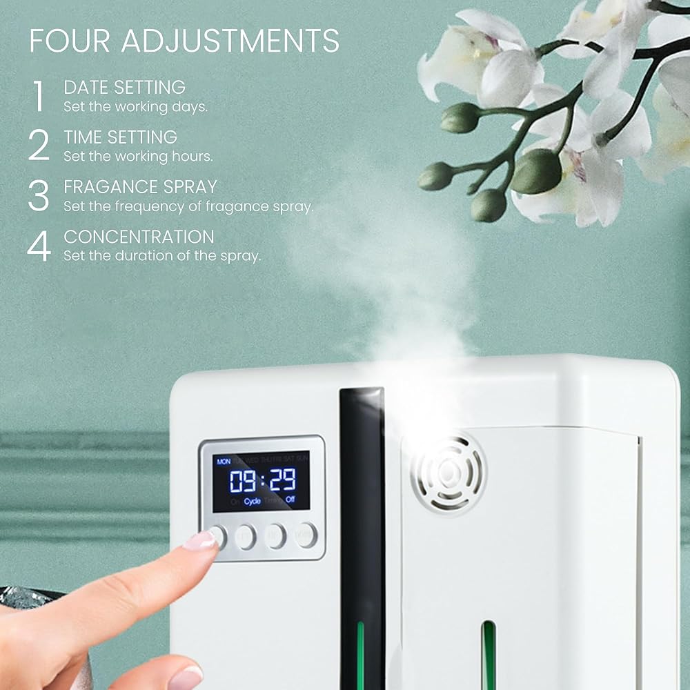 Diffuseur Électrique d’huiles Essentielles - pour Marketing Olfactif et Aromathérapie à la Maison ou en Magasin pour Surfaces de 50 à 300 m² : Hygiène et Santé