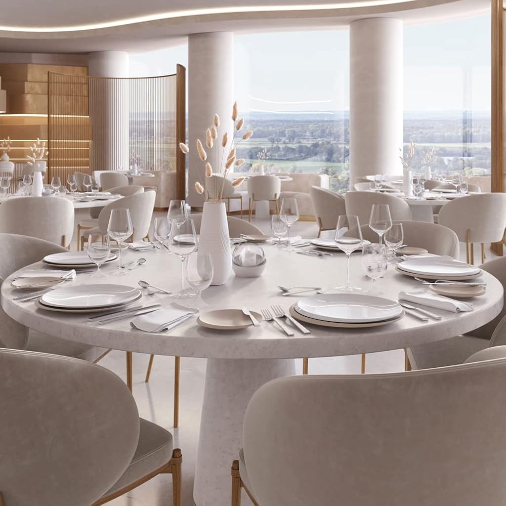 Villeroy & Boch – Newmoon Beige Plat De Présentation, Plat De Service Beige En Porcelaine Premium : Villeroy & Boch: Cuisine et Maison