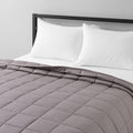 Amazon Basics Couverture lestée en coton pleine ou queen-size toutes saisons 9 kg avec 10 boucles intégrées, 152 cm x 203 cm, gris foncé : Cuisine et Maison