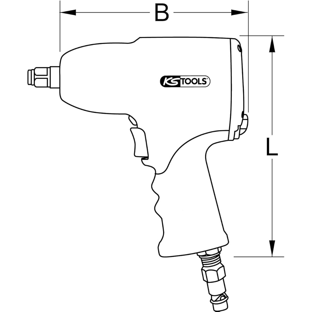 KS Tools Rocket II 512.0002 Visseuse pneumatique 1/2"