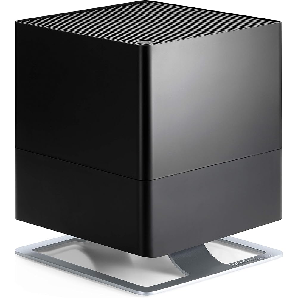 Humidificateur d'air Oskar little de Stadler Form, humidificateur à économie d'énergie pour des pièces jusqu'à 30 m², humidificateur silencieux avec arrêt automatique, LEDs à intensité variable, noir : Cuisine et Maison