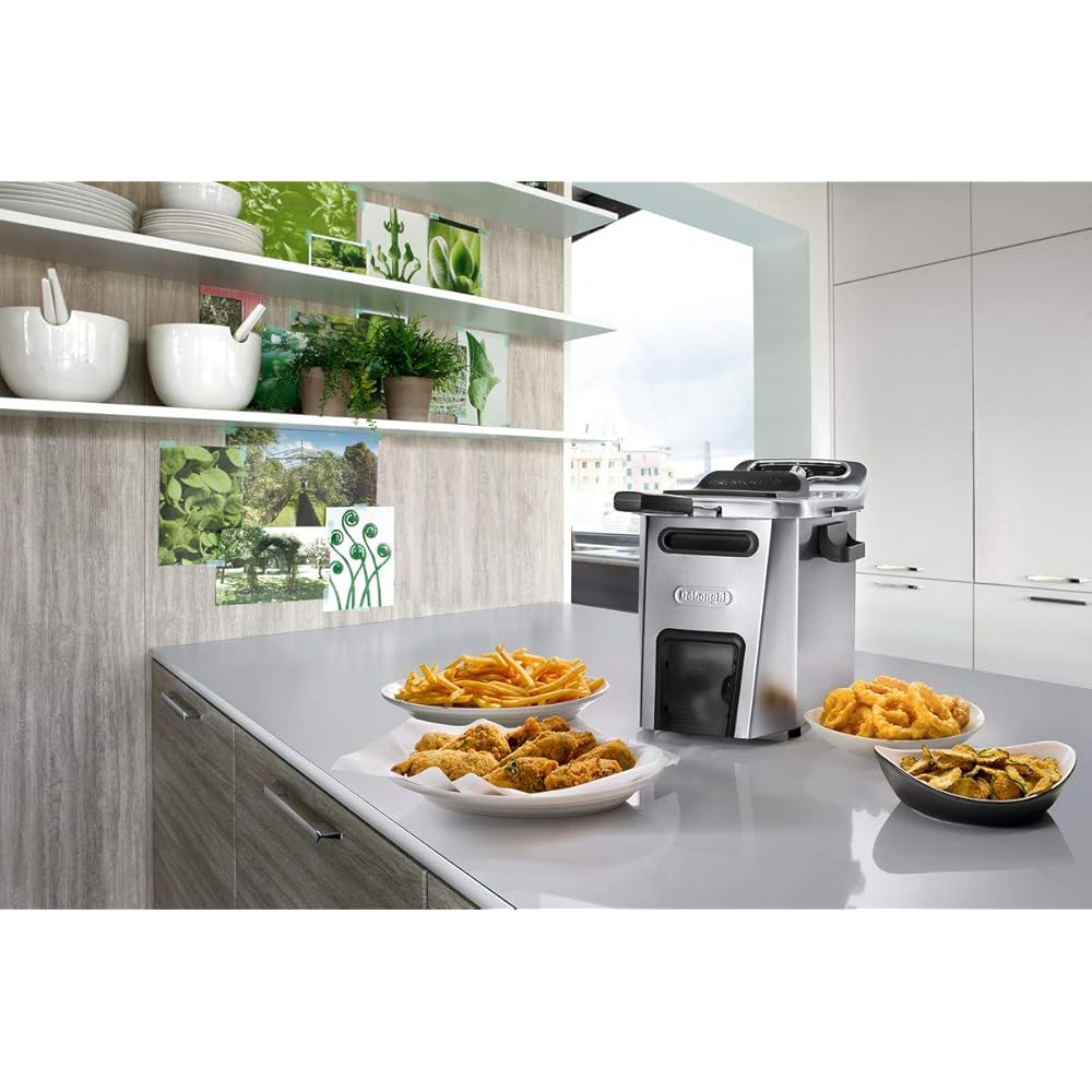 De'Longhi Friteuse Électrique 5L Argent