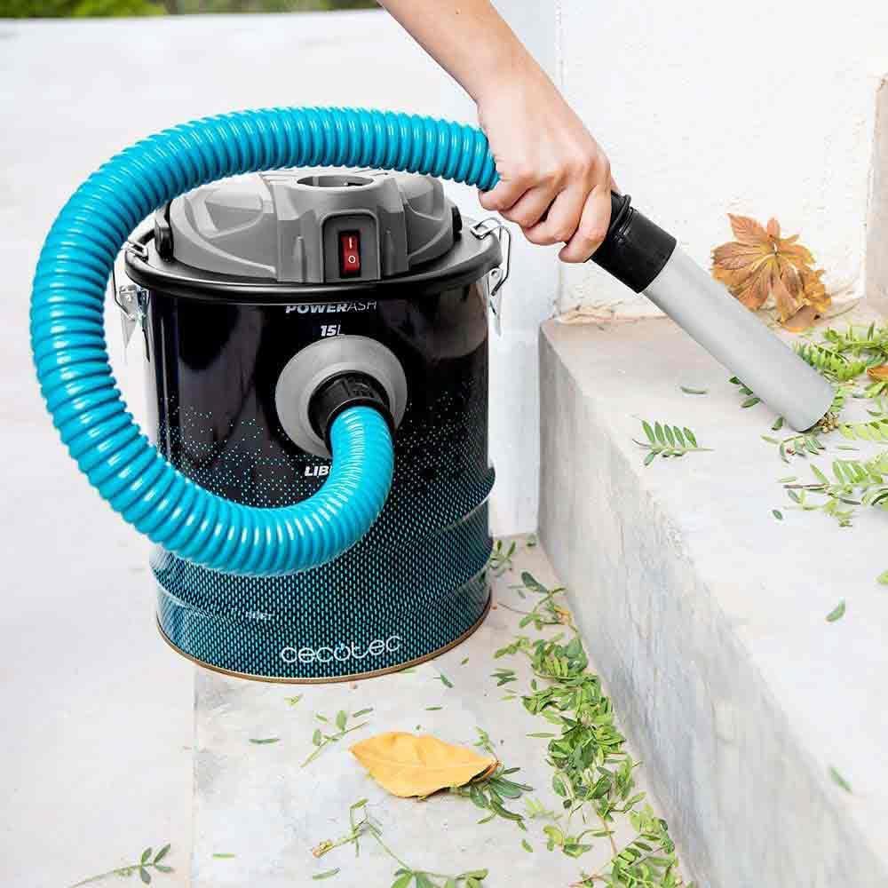 Cecotec Aspirateur à Cendres de 15 litres Conga Ash 7000 Liberty. 120W de Puissance, Grande Autonomie grâce à sa Batterie 18V, Filtre avec Maille métallique, Finitions en Acier Inoxydable : Cuisine et Maison