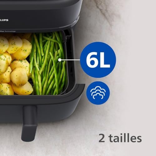Philips Air Fryer Série 5000 9L, cuisson vapeur, 19 modes