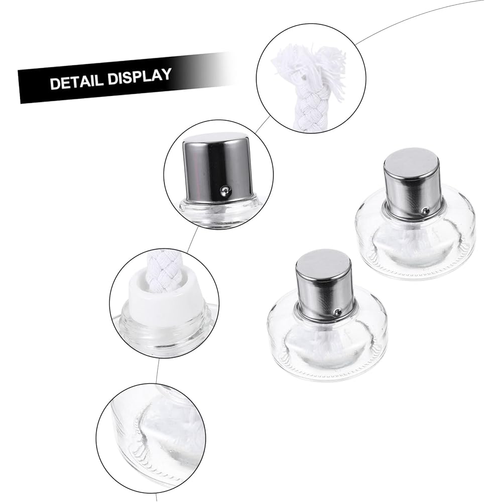 POPETPOP 5 Ensembles Mini Lampe À Lampe À Flamme Bouilloire Brûleur Bunsen en Lampe À De Laboratoire Un Transparent 2 Pièces * 5 : Commerce, Industrie et Science