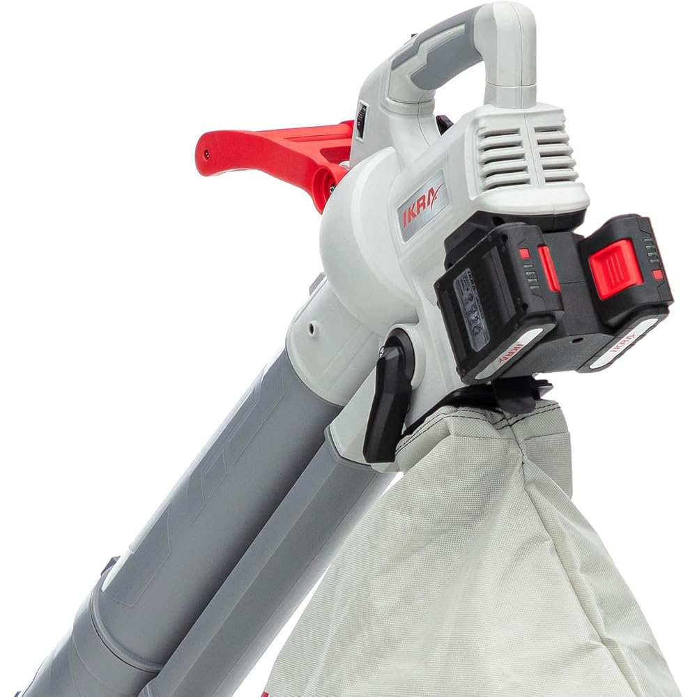 IKRA aspirateur souffleur de Feuilles à Batterie 3en1 IALS 2-20 INCL. 2X Batterie & Double Chargeur Rapide : Jardin