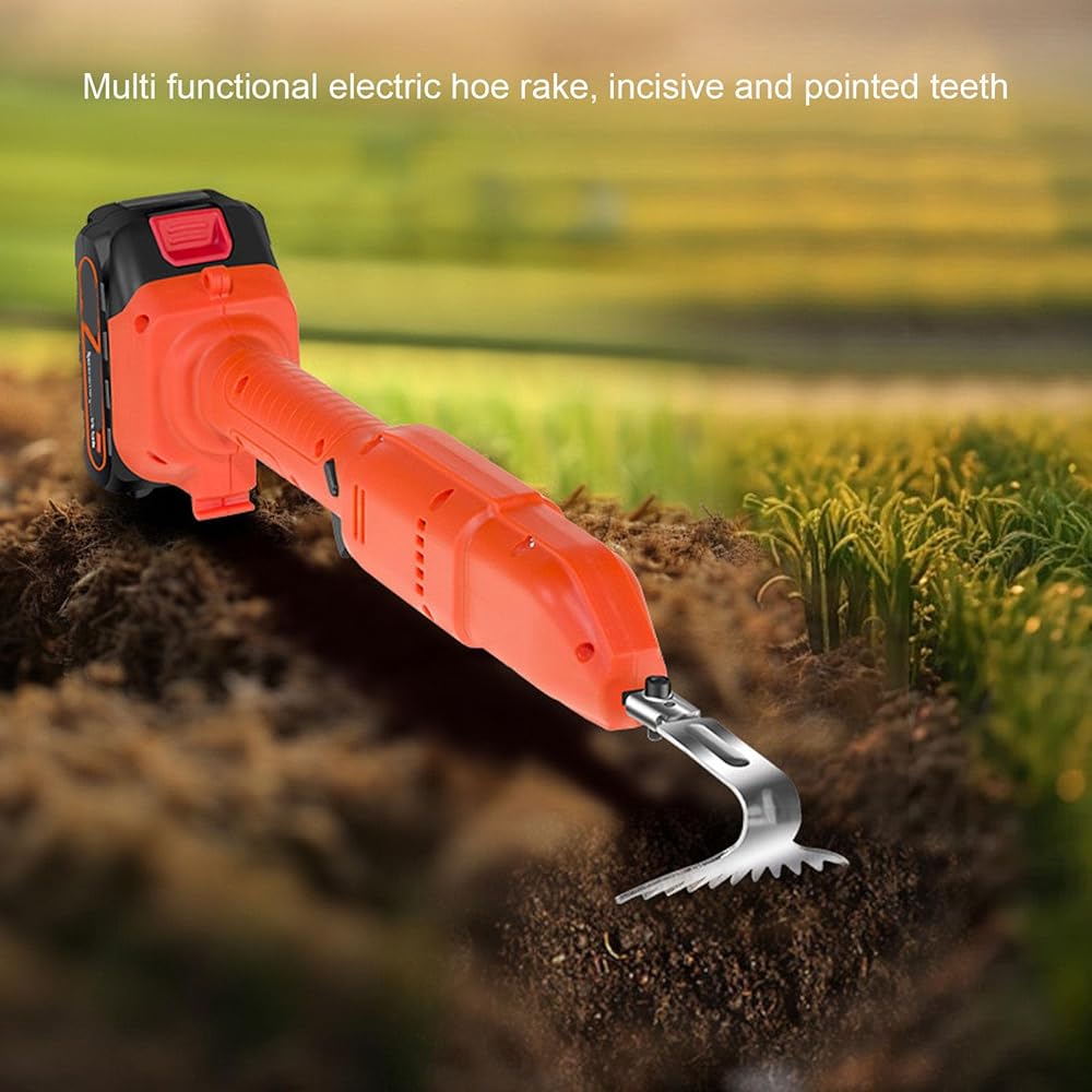 SENECESLI Cultivateur de Jardin électrique, Houe de Jardin, Accélérer jusqu'à 2500r / Min, Creuseur de Sol et Délai de Sol pour Le Lit de Jardinage et la Boîte de Plante (Prise UE) : Jardin